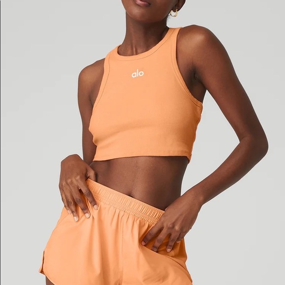 ALO Yoga | Tops | Alo Yoga Canteloupe Orange Tennis Skirt And Aspire